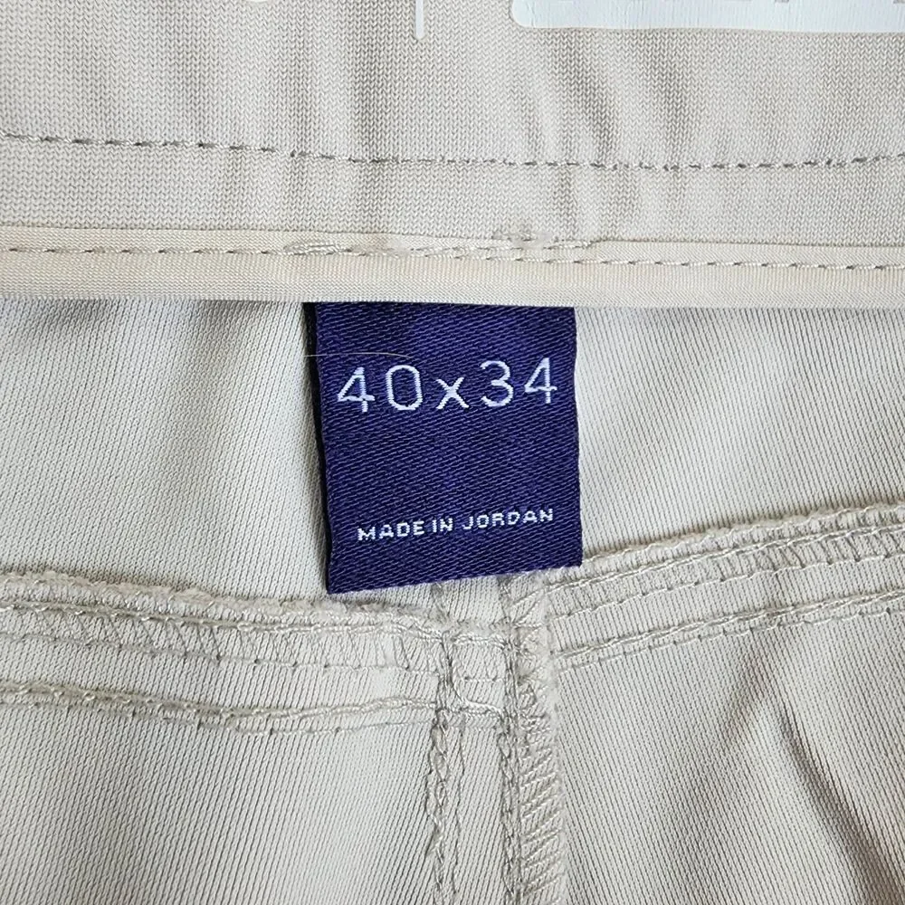Johnnie-O Men's Pants 40x34 Prep-Formance Stone Chinos Golf Casual
